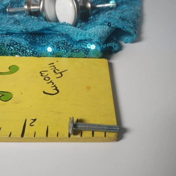 24 Vintage Style Porcelain or Ceramic 1" Drawer Pulls 1" Screws Farmhouse - Picture 5 of 8